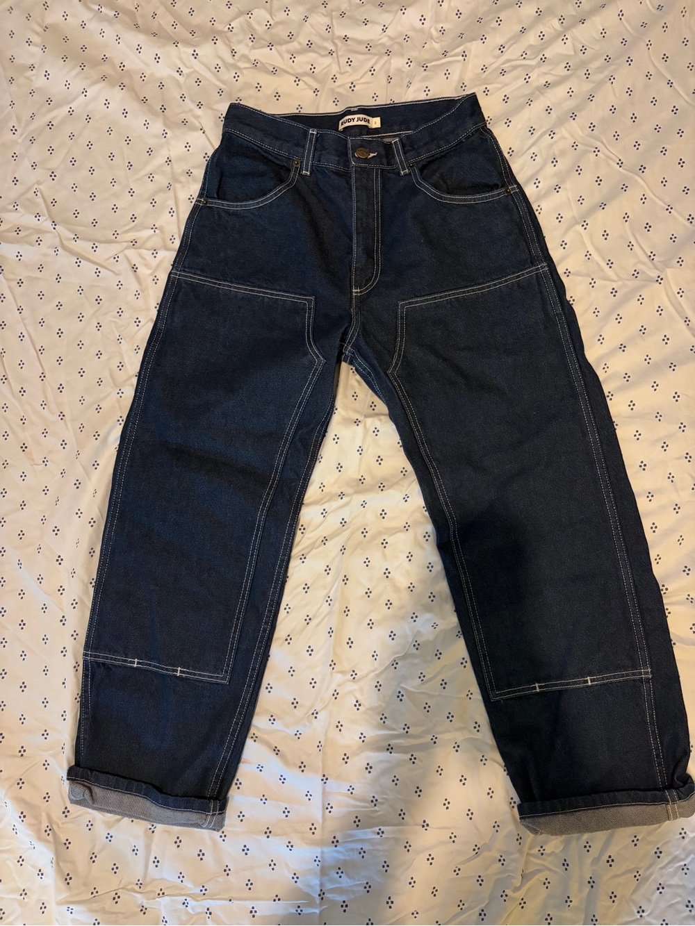 Rudy Jude Dark Blue Straight Leg Jeans